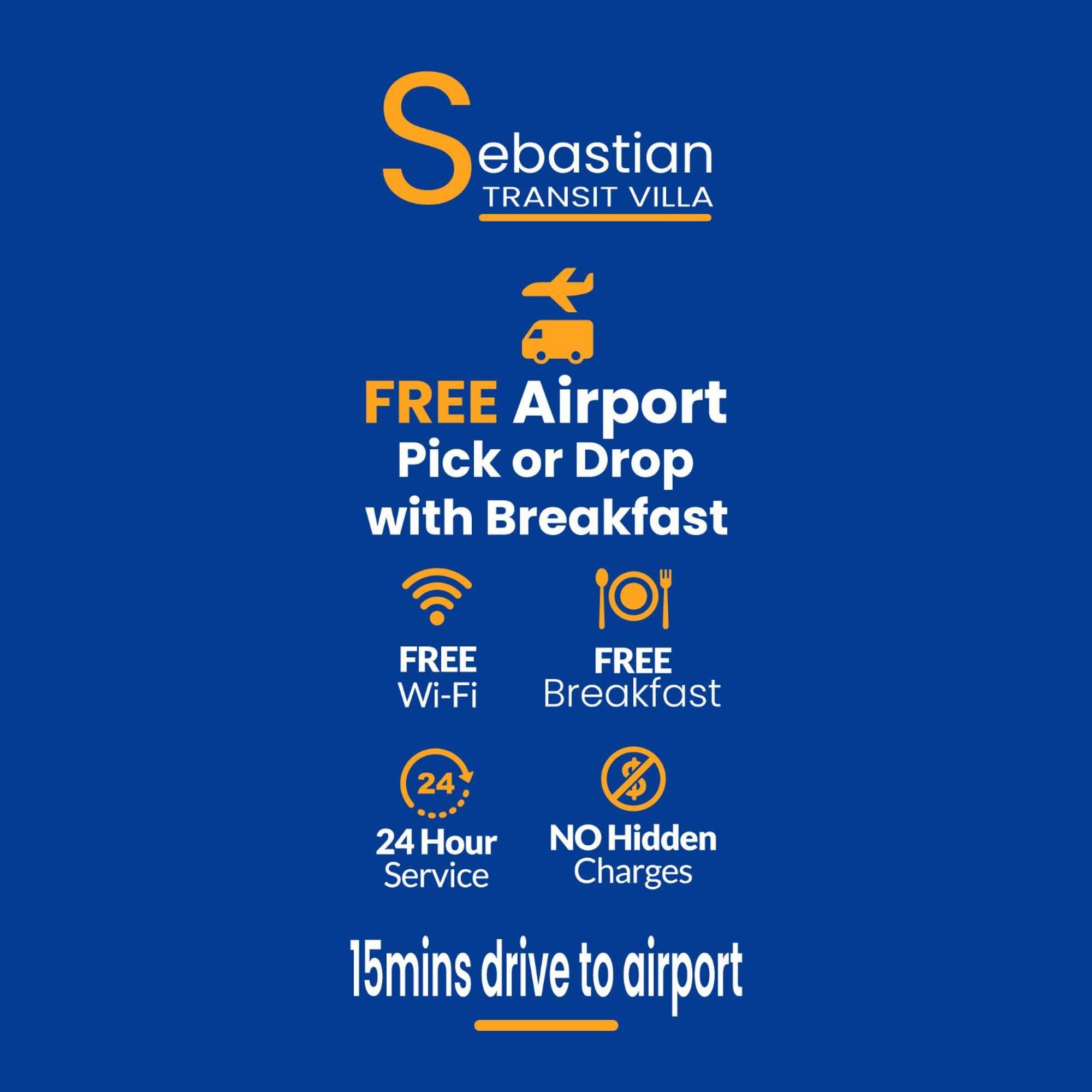 Sebastian Transit Villa With Free Shuttle Service To Airport Kotugoda Buitenkant foto